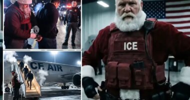 ICE releases AI video showing Santa Claus rounding up illegal migrants: 'NAUGHTY LIST!'