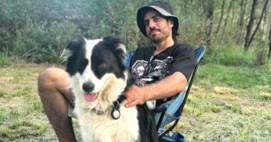 Gefen was hiking in the Blue Mountains earlier in the day before heading to Bondi to celebrate Hanukkah.