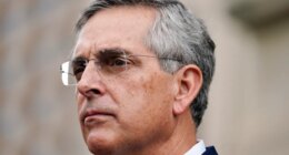 FILE - Georgia Secretary of State Brad Raffensperger speaks during a news conference in Atlanta, Nov. 11, 2020. Raffensperger is scheduled to speak Wednesday, June 28, 2023, to federal prosecutors from the office of Department of Justice special counsel Jack Smith, who has been looking into efforts by former President Donald Trump and his allies to overturn his 2020 election loss. (AP Photo/Brynn Anderson, File)