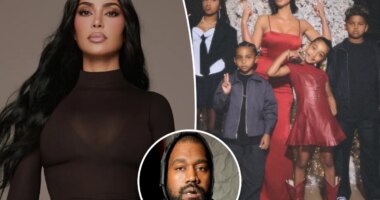 Kim Kardashian jokes about being 'cringiest mom on the planet' to 4 kids with Kanye West