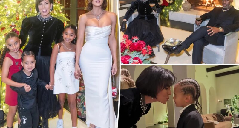 Kris Jenner shares sparkling snaps of festive Kardashian family Christmas celebration: ‘To all a good night’