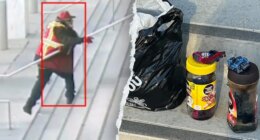 LA man seen throwing Molotov cocktail into federal building, feds say