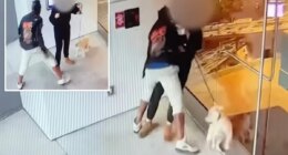 LA sex assault caught on camera, homeless suspect flees