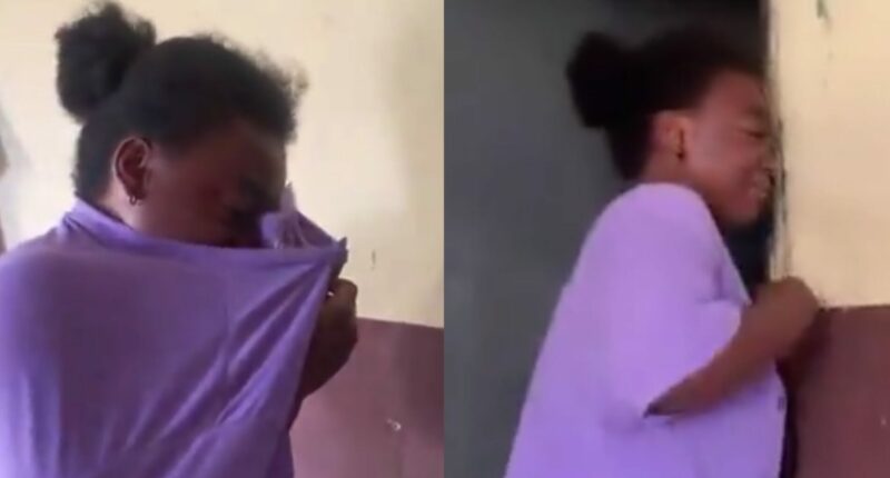 Lady breaks down in tears as Christmas chicken struggles for its life