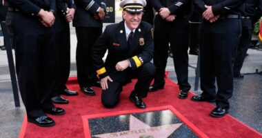 Los Angeles firefighters honored with star on Hollywood Boulevard