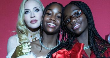 MADONNA CELEBRATES THE SEASON WITH HER TWINS IN FESTIVE NEW PHOTOS