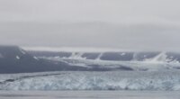 Hubbard Glacier, located near Yakutat, Alaska, is seen on Aug. 1, 2024. (AP Photo/Mark Thiessen)