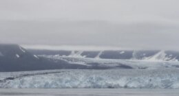 Hubbard Glacier, located near Yakutat, Alaska, is seen on Aug. 1, 2024. (AP Photo/Mark Thiessen)