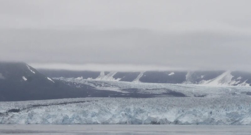Hubbard Glacier, located near Yakutat, Alaska, is seen on Aug. 1, 2024. (AP Photo/Mark Thiessen)