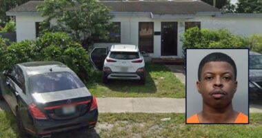 Man counts to 5 before shooting ex-girlfriend's father to death while demanding victim's keys after dispute about dog that pooped in the house, cops say