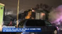Man dies in Merrionette Park Oak Lane mobile home fire on Homan Avenue, neighbors and officials say