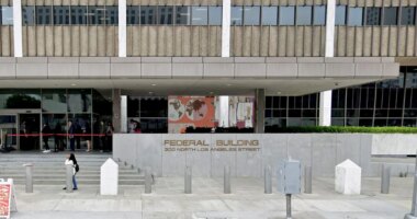 Man in custody for allegedly throwing Molotov cocktails into LA federal building, docs show