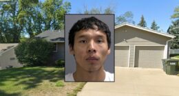 Man walked 20 minutes with a butcher knife in his head