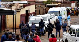 Manhunt underway in South Africa after gunmen open fire at tavern, killing 9 and wounding 10