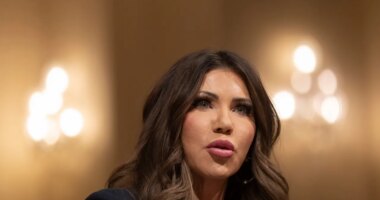 Homeland Security Secretary Kristi Noem appears before the House Committee on Homeland Security on Capitol Hill in Washington, Thursday, Dec. 11, 2025. (AP Photo/Mark Schiefelbein)