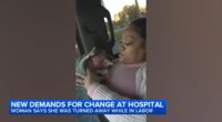 Mercedes Wells, who gave birth in car after being discharged, meets with Franciscan Health Crown Point; father speaks out