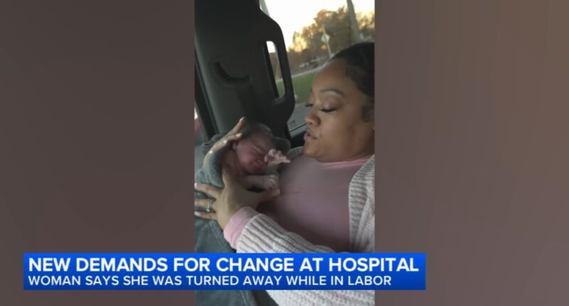 Mercedes Wells, who gave birth in car after being discharged, meets with Franciscan Health Crown Point; father speaks out