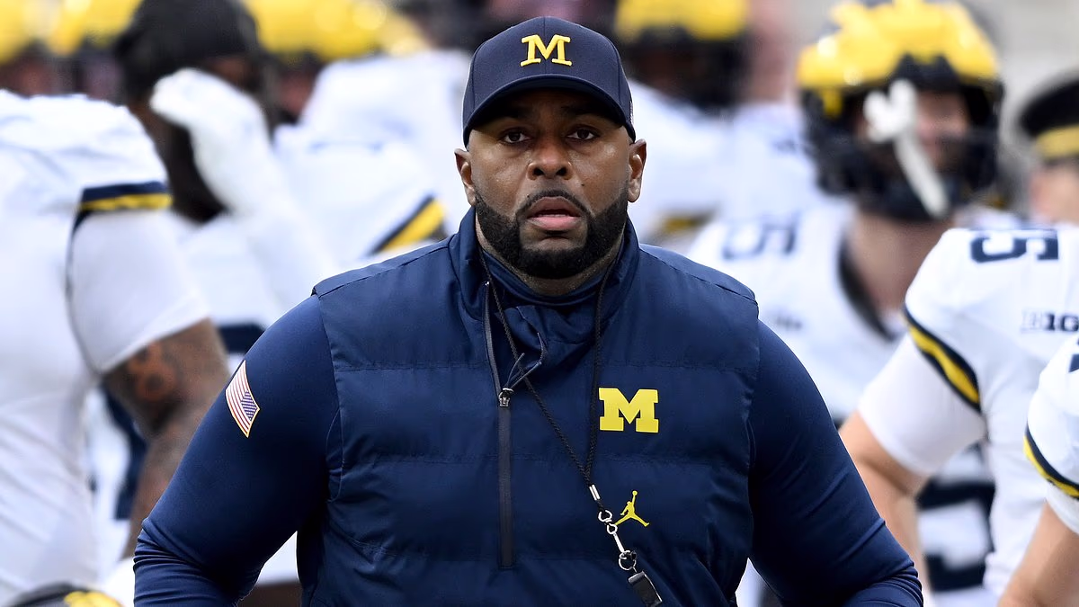 Michigan coach Sherrone Moore's night from hell ends in jail over alleged assault after married father-of-three fired from $30m job