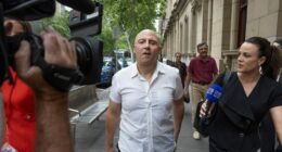 Tony Mokbel arrives at a Supreme Court hearing to decide if he faces a retrial. Photo by Jason South. 19th December 2025.