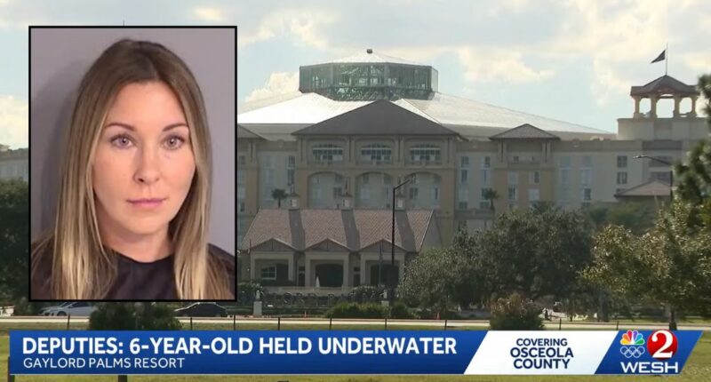 Mom on family vacation 'forcibly dunked' someone else's 6-year-old into resort pool after the boy did the same to her son, police say