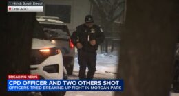 Morgan Park, Chicago shooting today: Police officer shot in vest, 2 hurt in gunfire exchange in 11400-block of South Davol Street