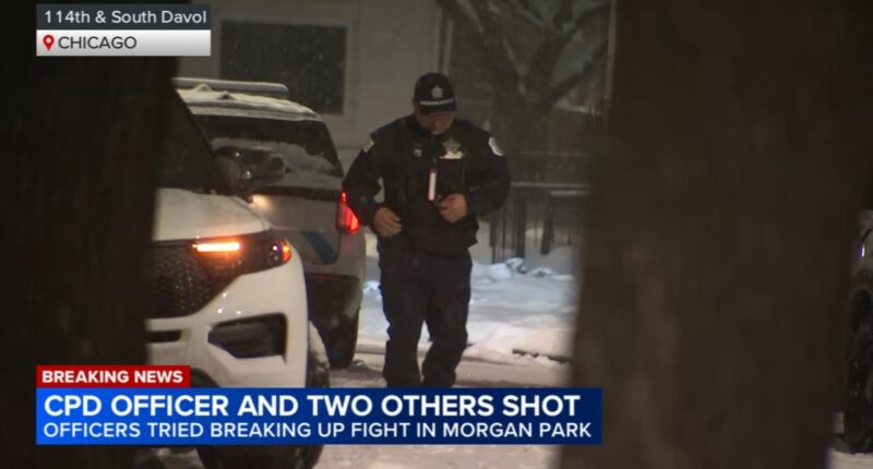 Morgan Park, Chicago shooting today: Police officer shot in vest, 2 hurt in gunfire exchange in 11400-block of South Davol Street