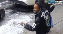 Gif of suspect in NYC antisemitic attack