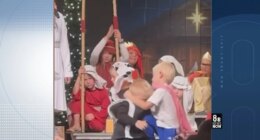 Nevada school nativity play goes viral on social media after surprise wrestling match