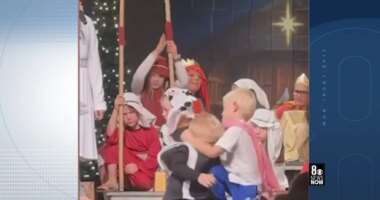 Nevada school nativity play goes viral on social media after surprise wrestling match