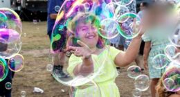 Glazer captured a happy and carefree 10-year-old Matilda playing with her little sister moments before the shooting.