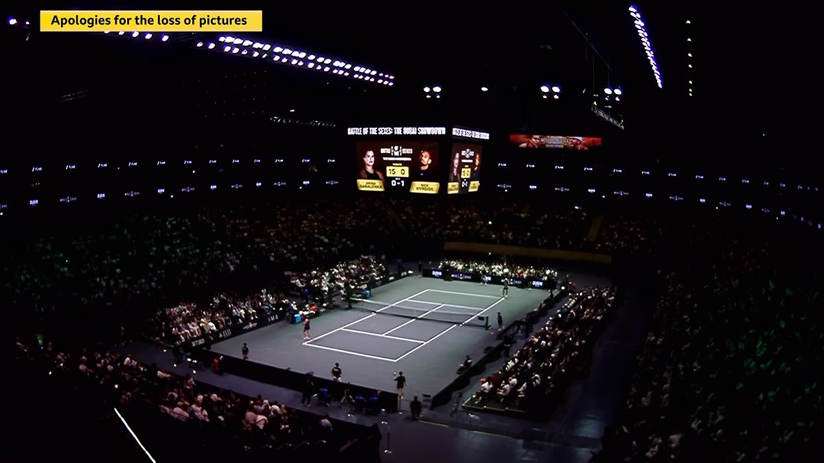 Nick Kyrgios wins Battle of the Sexes match against Aryna Sabalenka as BBC apologise for technical issues and fans complain about bizarre new rules during controversial event