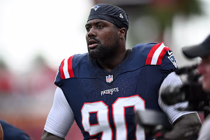 Patriots defensive lineman Christian Barmore accused of throwing girlfriend to the ground
