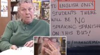 Pennsylvania school bus driver fired for posting shocking sign banning Spanish speaks out