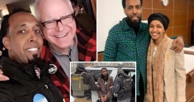 Photos emerge of Somali illegal immigrant fraudster with Minnesota Gov. Tim Walz, Rep. Ilhan Omar  
