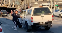 A passing driver then boxed the car in to prevent the carjacker from driving off, leading him to jump out of the car and run to a waiting Nissan Navara with registration 1OL9CF.