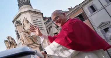 Pope Leo XIV gets into Christmas spirit with prayer for peace at Spanish Steps on Catholic Feast of the Immaculate Conception Day