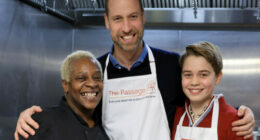 Prince George helps with Christmas dinner at homeless charity