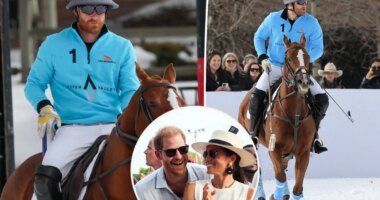 Prince Harry hits the polo field in Aspen ahead of holiday trip with Meghan Markle