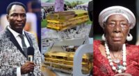 Prophet Jeremiah Fufeyin buries late mother in gold-plated gasket reportedly worth N150M
