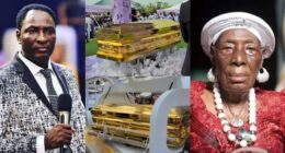 Prophet Jeremiah Fufeyin buries late mother in gold-plated gasket reportedly worth N150M