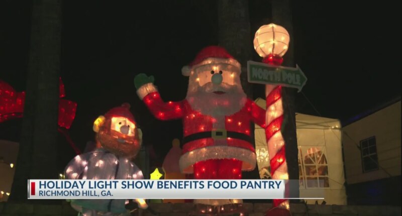Richmond Hill Christmas display benefits local food pantry