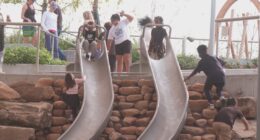 Riverfront Plaza opens new playground at former Landing site