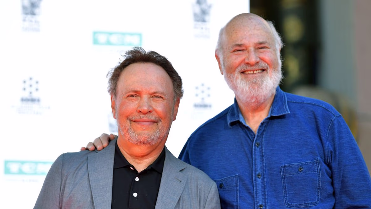 Rob Reiner's pals Billy Crystal and Larry David seen at crime scene