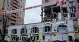 Drone attack in Kyiv