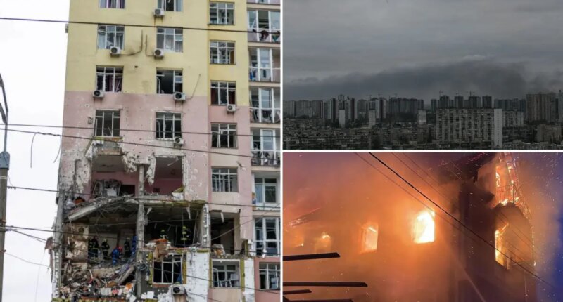 Russian drones, missiles pound Ukraine before Zelensky's meeting with Trump