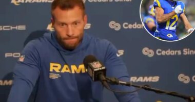 Sean McVay blindsided by Puka Nacua postgame tweet question in tense press conference