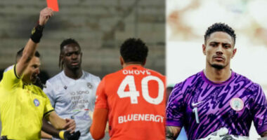 Serie A: Okoye apologises after early red card sinks Udinese