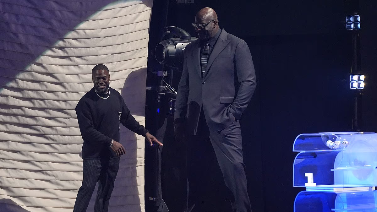 Shaquille O'Neal towers over Kevin Hart as Tom Brady and Aaron Judge lead American sport icons at 2026 World Cup draw