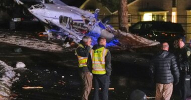 Small plane crashes into New Hampshire condominiums, pilot hospitalized