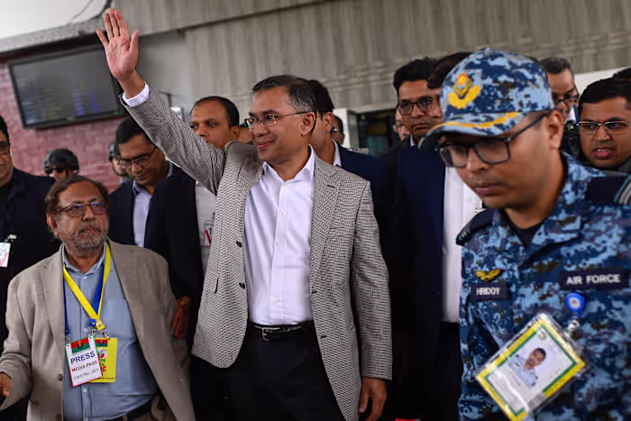 Son of former Bangladesh prime minister returns after 17 years in exile with a chance to lead